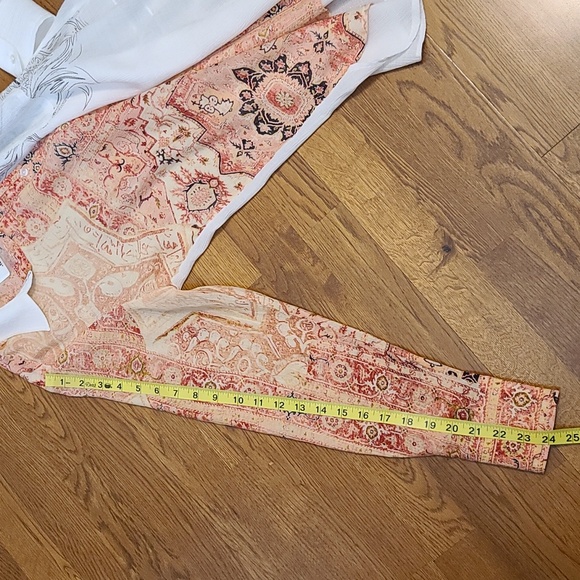 NWT Desigual Women's White and Peach Long Sleeve Lightweight Blouse (Sz M) - Picture 10 of 10